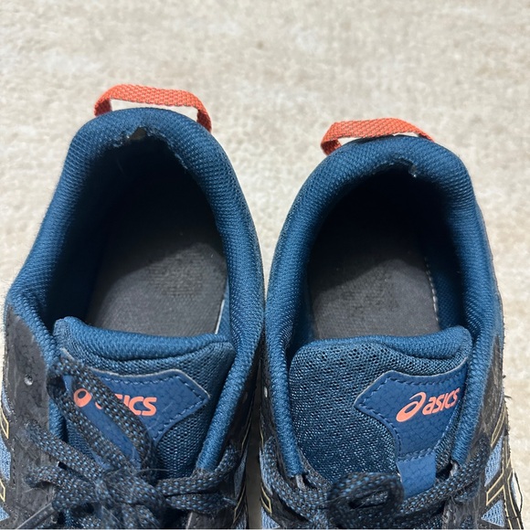 Asics Frequent Trail Men's US 10 Blue Hiking Shoe Sneaker 1011A034 - Picture 3 of 10